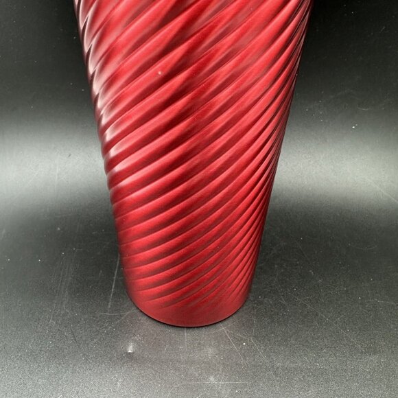 Starbucks Red Ribbon Swirl Stainless Tumbler Winter 2022 Holiday Cold Venti 24oz - Picture 4 of 12
